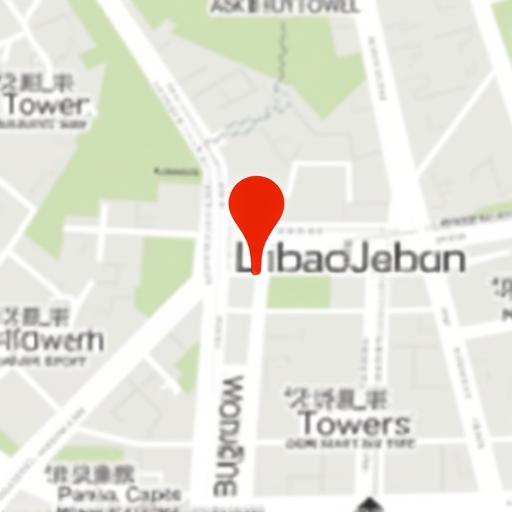 新宿パークタワーの地図。